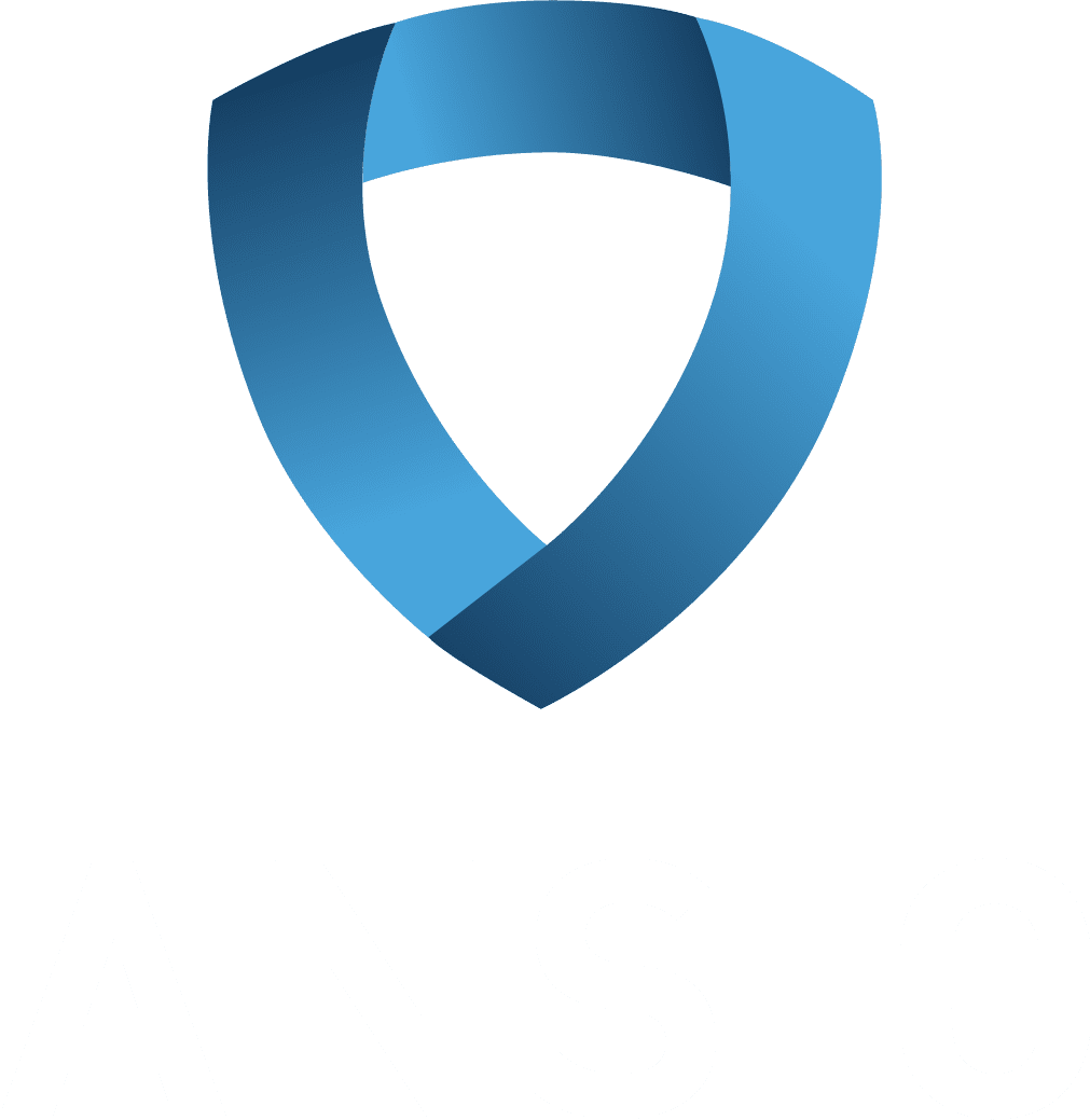 ANSIC vertical logo on navy